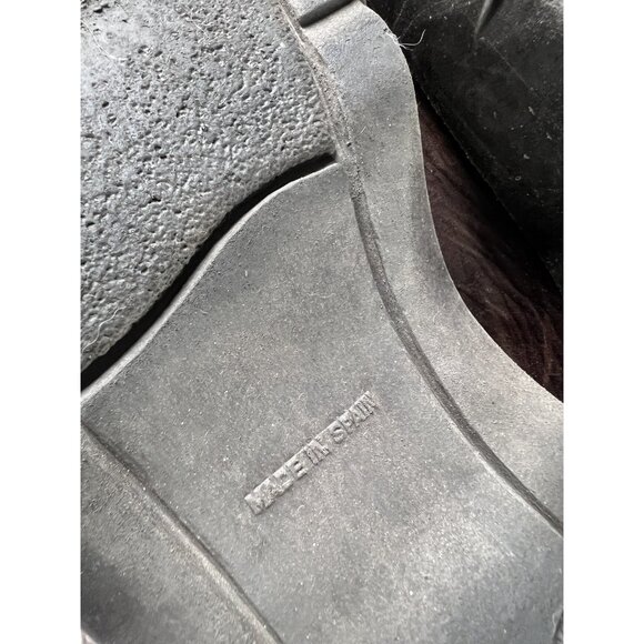 Vtg 90s Y2K MEN's Sz 9.5 Brown Leather Chunky Fisherman Platform Sandals Grunge - Picture 5 of 6